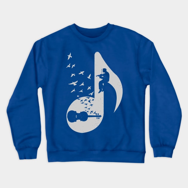 Musical note - Violin Crewneck Sweatshirt by barmalisiRTB